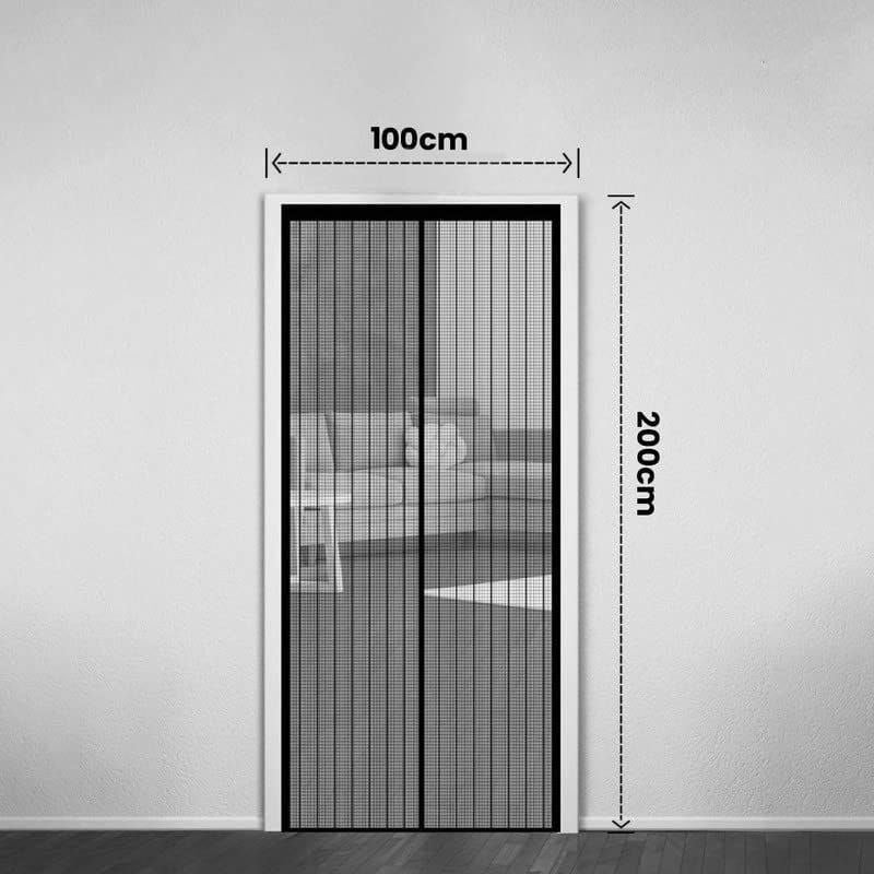 Magnetic Screen Mosquito Door Curtain Jali (Size: 4 Foot/ 7 Foot)