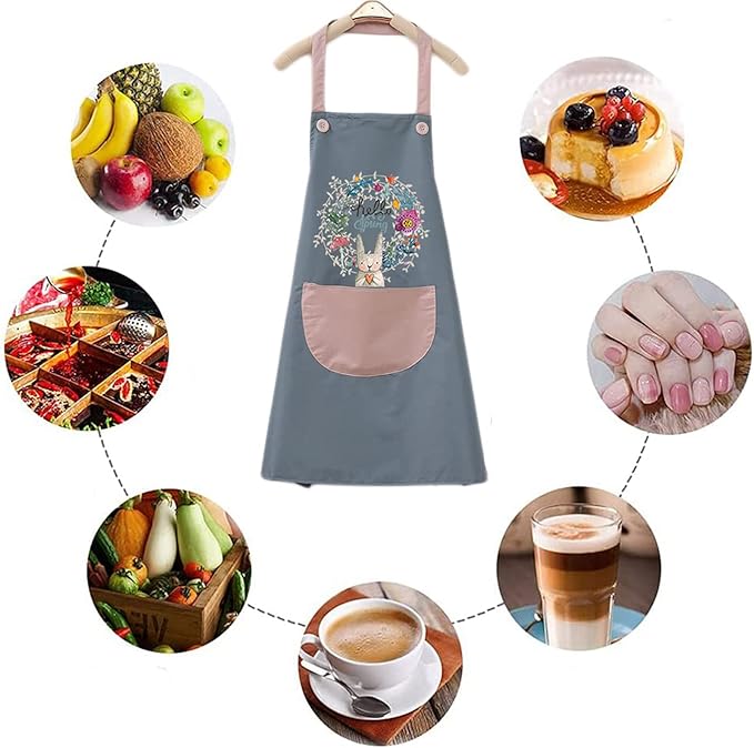 Kitchen Apron With Front Pocket