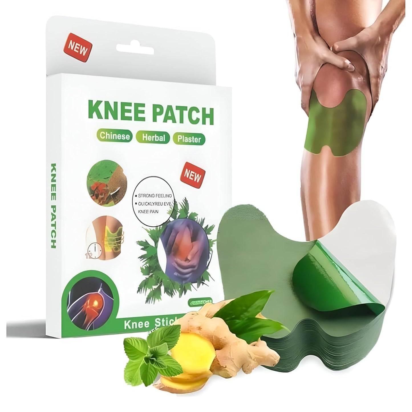 Natural Knee Pain Relief Patches 🌿🦵(Buy 1 Get 1 Free🔥🔥)
