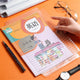 Self-adhesive transparent protective book cover (Pack of 30)