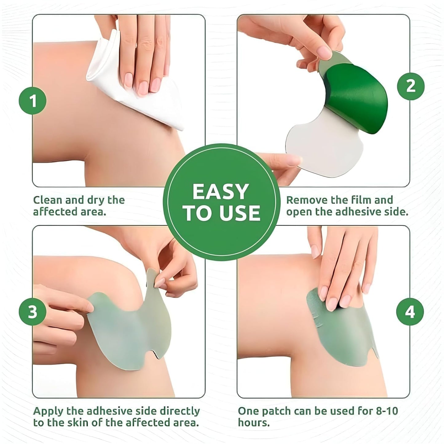 Natural Knee Pain Relief Patches 🌿🦵(Buy 1 Get 1 Free🔥🔥)