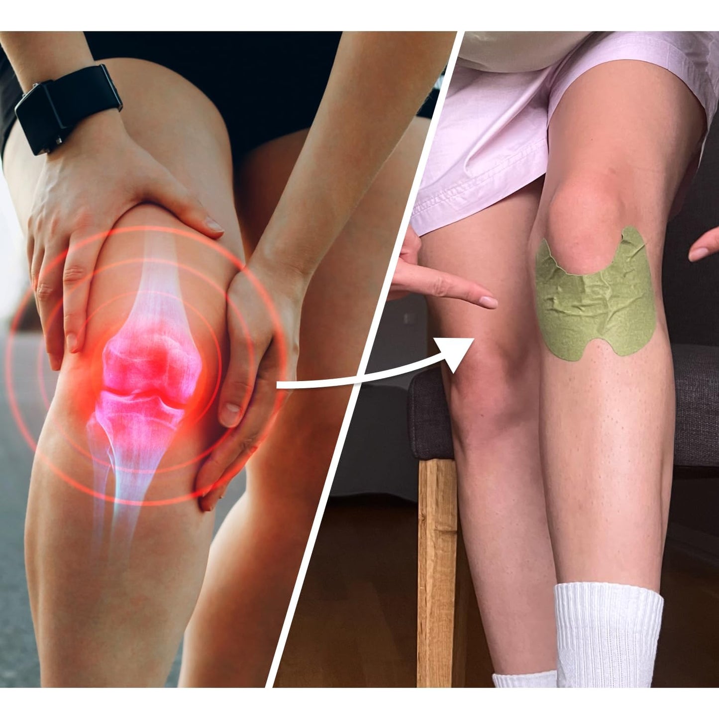 Natural Knee Pain Relief Patches 🌿🦵(Buy 1 Get 1 Free🔥🔥)