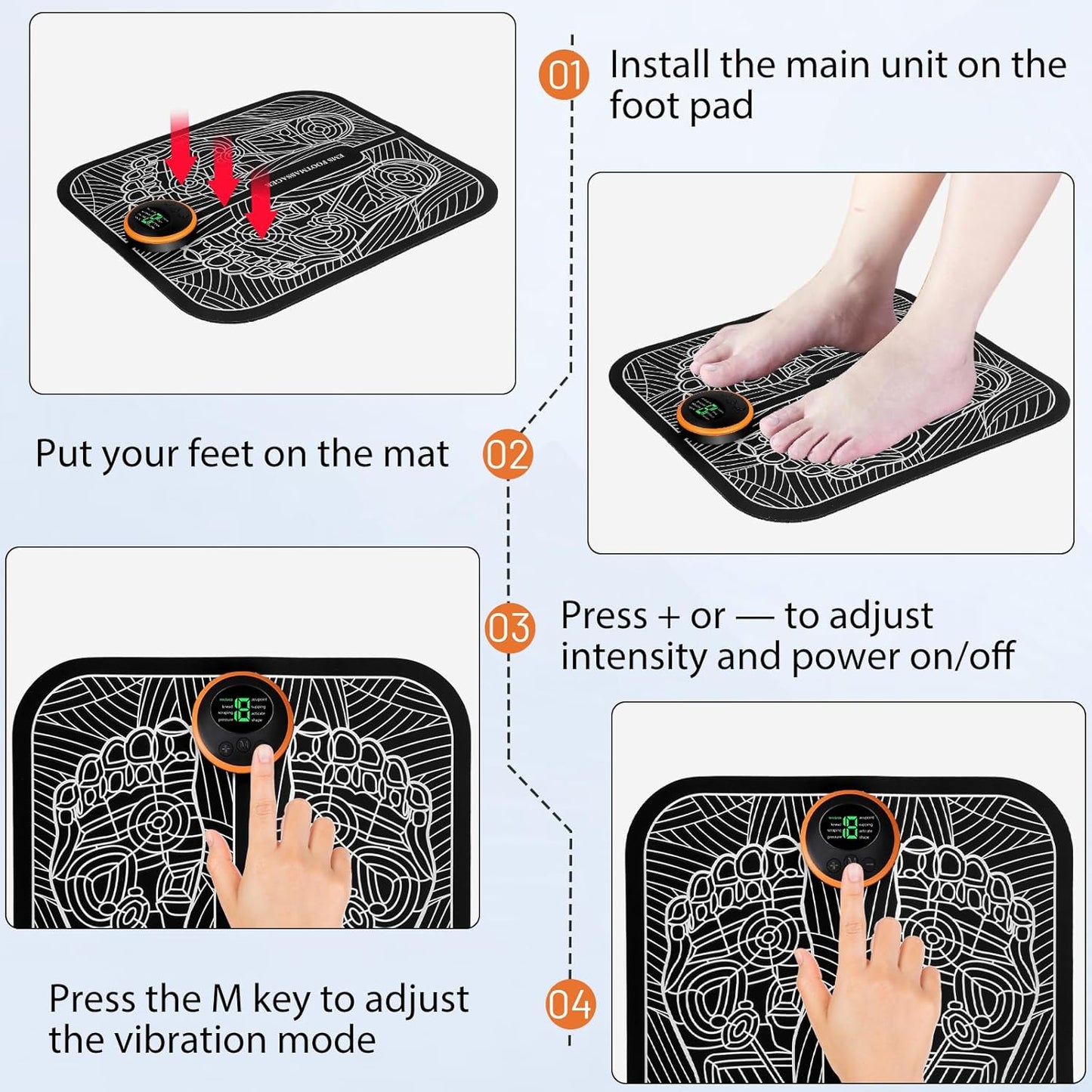 GD® Acu-points Stimulator Foot Mat Massager