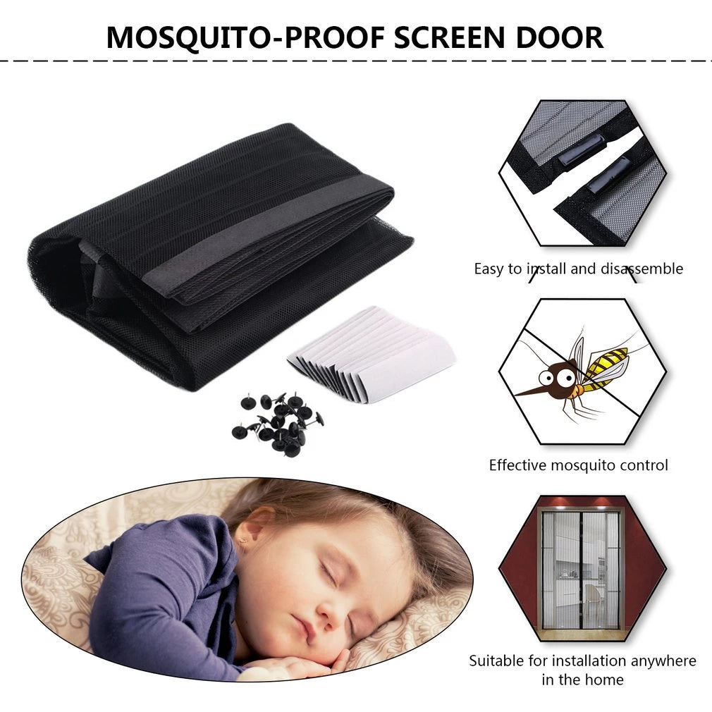 Magnetic Screen Mosquito Door Curtain Jali